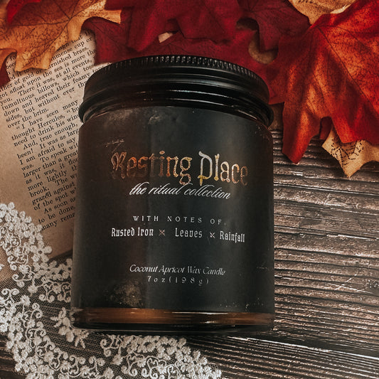 Resting Place (Rusted Iron & Leaves)